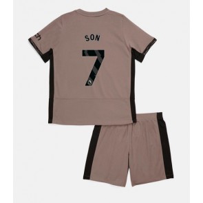 Tottenham Hotspur Son Heung-min #7 Dětské Alternativní dres komplet 2023-24 Krátký Rukáv (+ trenýrky)